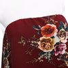 Off The Shoulder Flounce Chiffon Floral Print Women Jumpsuit