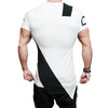 Asymmetric Color Block Short Sleeve Tee