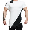 Asymmetric Color Block Short Sleeve Tee