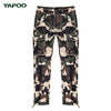 TAPOO Casual Oversize Pocket Male Straight Military Pants