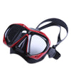 WHALE Professional Diving Water Sports Training Silicone Mask Snorkel Glasses Set