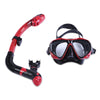 WHALE Professional Diving Water Sports Training Silicone Mask Snorkel Glasses Set