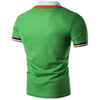 Color Block Collar Men T-shirt