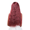 Adiors Long Side Bang Zig Zag Wave Synthetic Wig