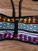 Geometric Halter Padded Bikini Set