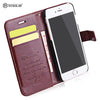 Tomkas Crazy Horse Series Wallet Full Body Cover for iPhone 7