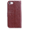 Tomkas Crazy Horse Series Wallet Full Body Cover for iPhone 7