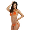 Halter Tie String Triangle Velvet Swimsuit Women Bikini
