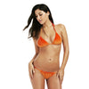 Halter Tie String Triangle Velvet Swimsuit Women Bikini
