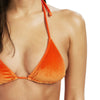 Halter Tie String Triangle Velvet Swimsuit Women Bikini