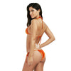 Halter Tie String Triangle Velvet Swimsuit Women Bikini