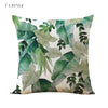 T.T.STYLE Floral Pattern Cotton Linen Pillow Cover