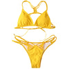 Cutout Strappy Skimpy Bikini Set