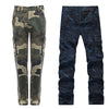 TAPOO Casual Military Pattern Print Oversize Pocket Male Outdoor Pants