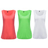 Active Round Collar Slim Fluorescence Color Tank Top for Women