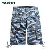 TAPOO Casual Camouflage Patterns Belt Shorts for Men
