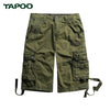 TAPOO Casual Multiple Pockets Belt Decoration Men Shorts