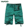TAPOO Casual Style Solid Color Lace Up Straight Shorts for Men