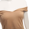 Off The Shoulder Asymmetric Ruched Sheath Women Dress