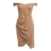 Off The Shoulder Asymmetric Ruched Sheath Women Dress