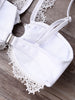 Lace Trim Wedding Bride Bikini Set
