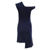 Brief One Shoulder Irregular Asymmetric Hem Women Dress
