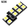 SCOE T10 8B 8SMD LED Light Bulbs Car Energy-saving Reading Lamp