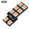 SCOE T10 8B 8SMD LED Light Bulbs Car Energy-saving Reading Lamp