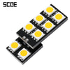 SCOE T10 8B 8SMD LED Light Bulbs Car Energy-saving Reading Lamp