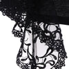 V Neck Bell Sleeve Sheer Lace Panel T-Shirt