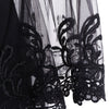 V Neck Bell Sleeve Sheer Lace Panel T-Shirt