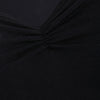 V Neck Bell Sleeve Sheer Lace Panel T-Shirt