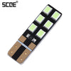SCOE 2pcs T10 12C 12 SMD 2835 LED Car Interior Width Lamp