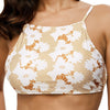 Cami Printed Crossover Bikini Set