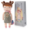 Metoo Angela Stuffed Plush Doll Toy for Kids Adults - Bike