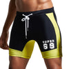 Lace Up Number Print Swimming Trunks