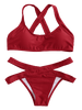 Banded Two Tone Bikini Set