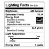 Lightme E27 110-240V 9W 18LEDs SMD2835 820Lm 6000K LED Bulb