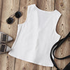 Applique Lace Up Tank Top