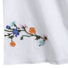 Flower Embroidered Off Shoulder Smocked Top