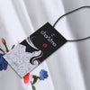 Flower Embroidered Off Shoulder Smocked Top