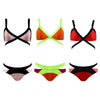 Women Sexy Polyester Bikini Two-piece Suits with Pad