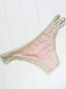 Trendy Piped Pink Women's Bikini Set