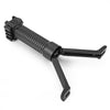 Foldable Vertical Retractable Bipod Fore Grip for Picatinny Weaver Rail Mount