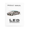 Rectangle H13 Pair of Car LED Headlight