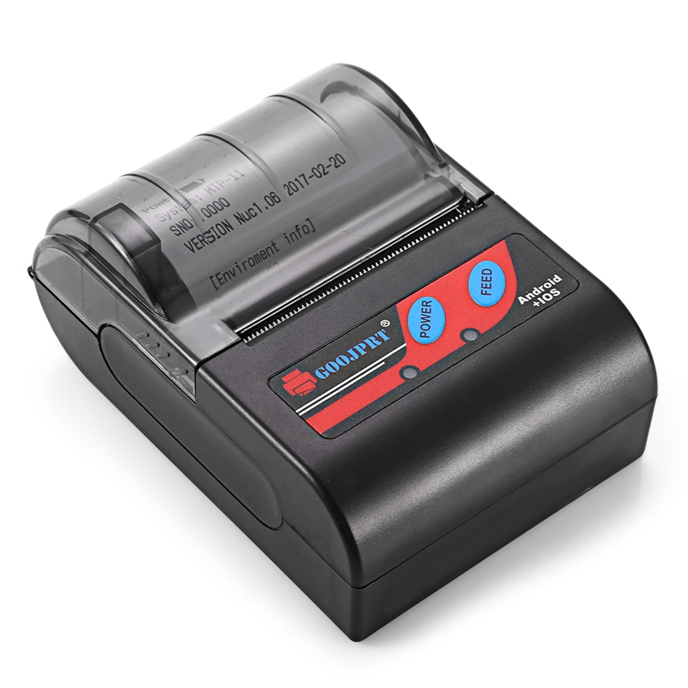GOOJPRT MTP - II 58MM Mini Bluetooth Thermal Portable Printer
