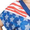 Tassel American Flag Print Plus Size Dress