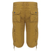 TAPOO Casual Style Solid Color Lace Up Straight Shorts for Men