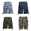 TAPOO Casual Camouflage Patterns Belt Shorts for Men