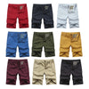 TAPOO Zipper Fly Male Straight Casual Shorts